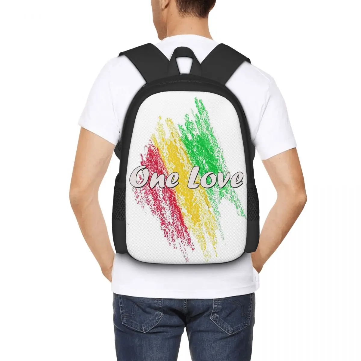 Roots Reggae One Love Backpack Hot Sale Daypack Large Capacity Kids BookBag School Bag Shoulder Bags for Men Women
