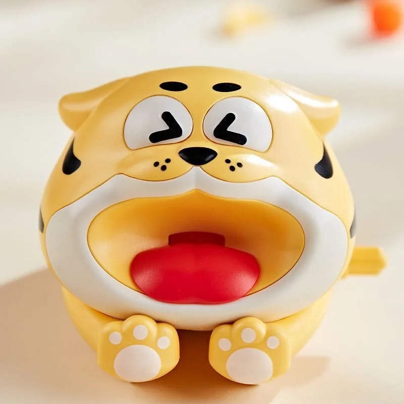 2 Stuks Cartoon Kruipende Tijger Wind-Up Speelgoed Grappig Wiebelend Springen Kids Toya Desktop Fidget Metgezel Collectible Peuter kinderen Speelgoed