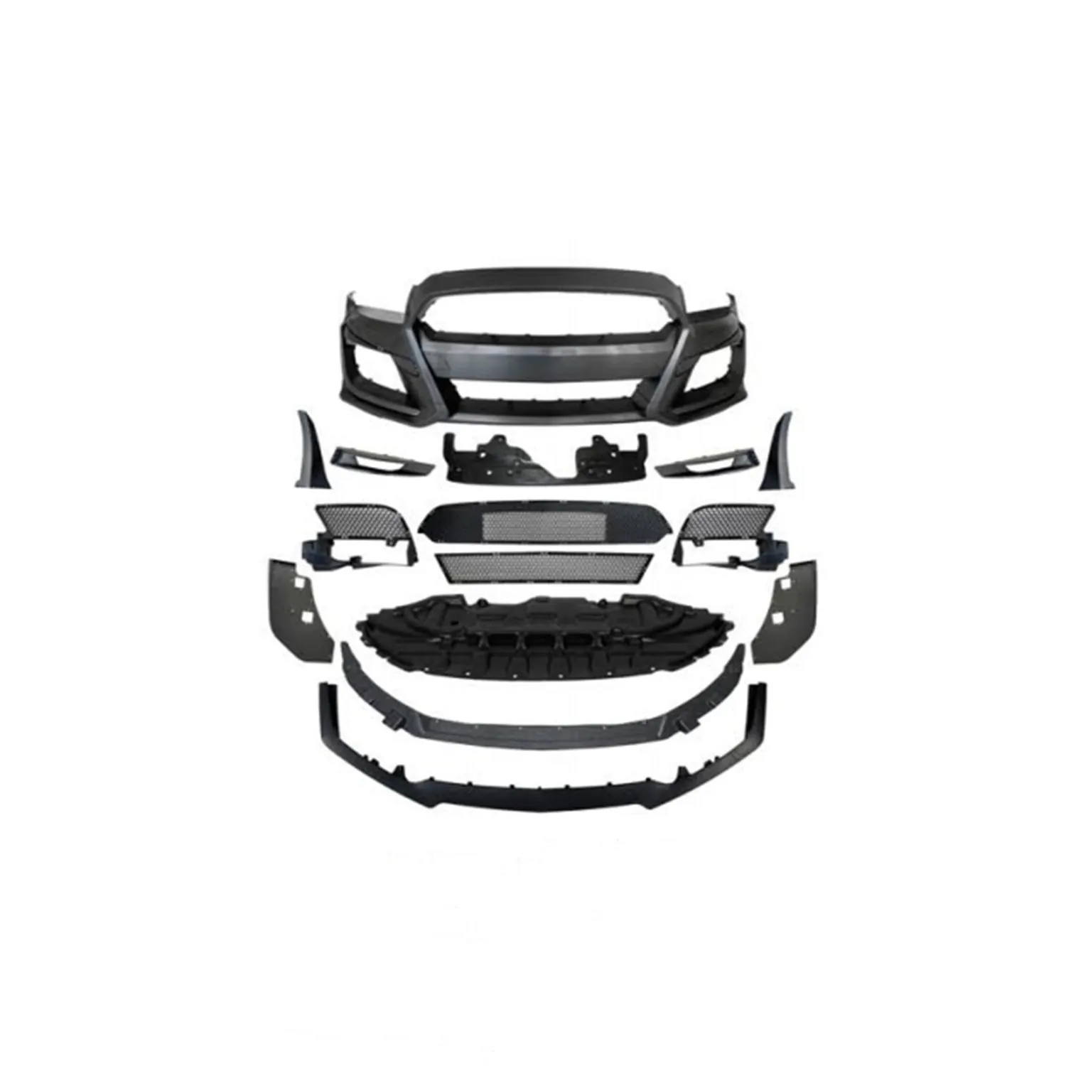 

Old to New GT500 Style Front Bumper Lip for Ford Mustang 2010-2014 GT500