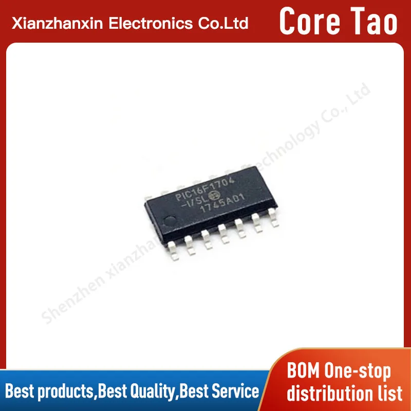 

1~5PCS/LOT PIC16F1704-I/SL PIC16F1704 SOP14 8-bit microcontroller chip in stock