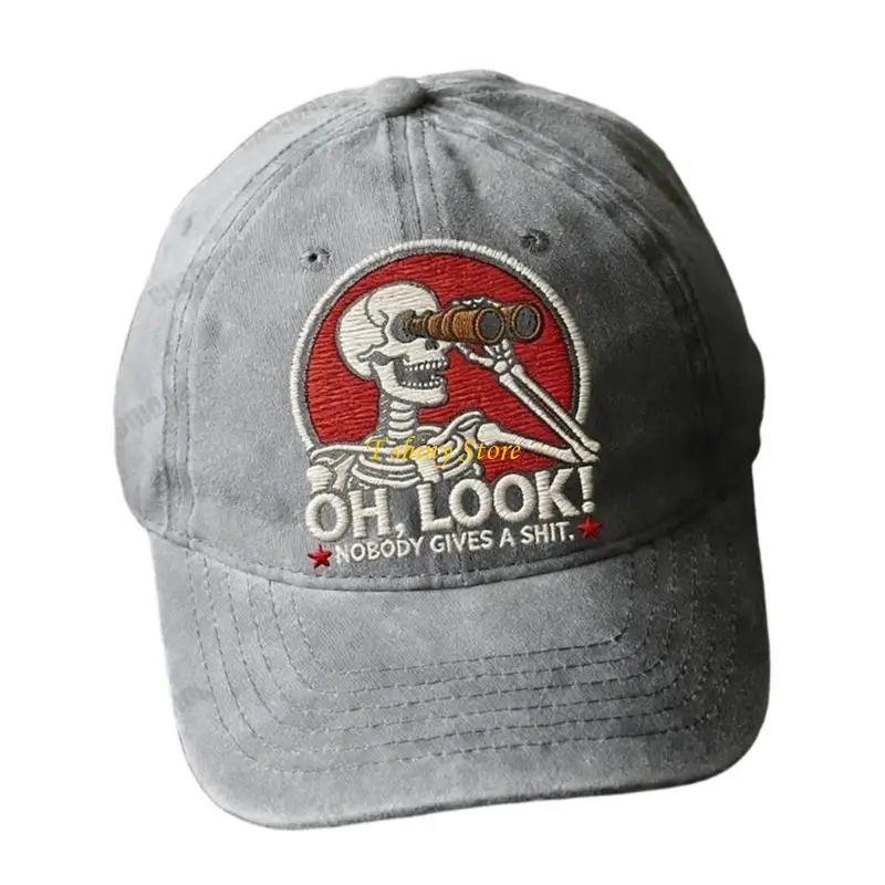 

N58F Unisex Baseball Cap Breathable Adjustable Fit Embroidered Lettering For Casual Sports Wear