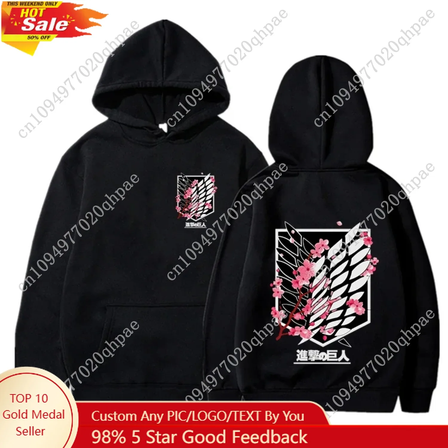 2024 ربيع الخريف جديد هودي أنيمي هوديي الرجال موضة الدافئة البلوز الرسم المطبوعة الهيب هوب هوديس ملابس الشارع الشهير غير رسمية