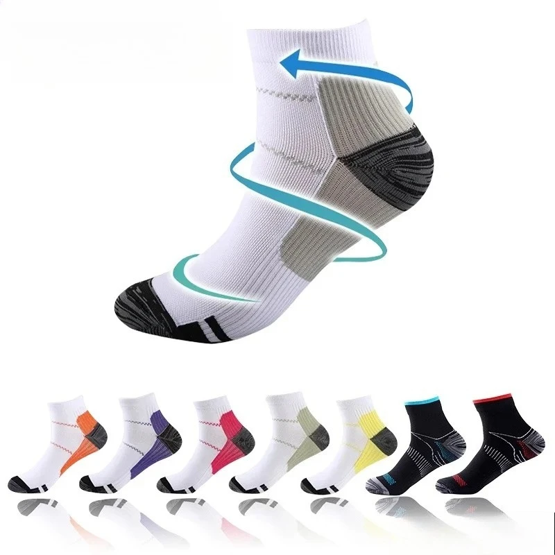 

1/3 Pairs Plantar Fascia Compression Socks Breathable Sweat Wicking Deodorant Sports Pressure Basketball Socks ﻿