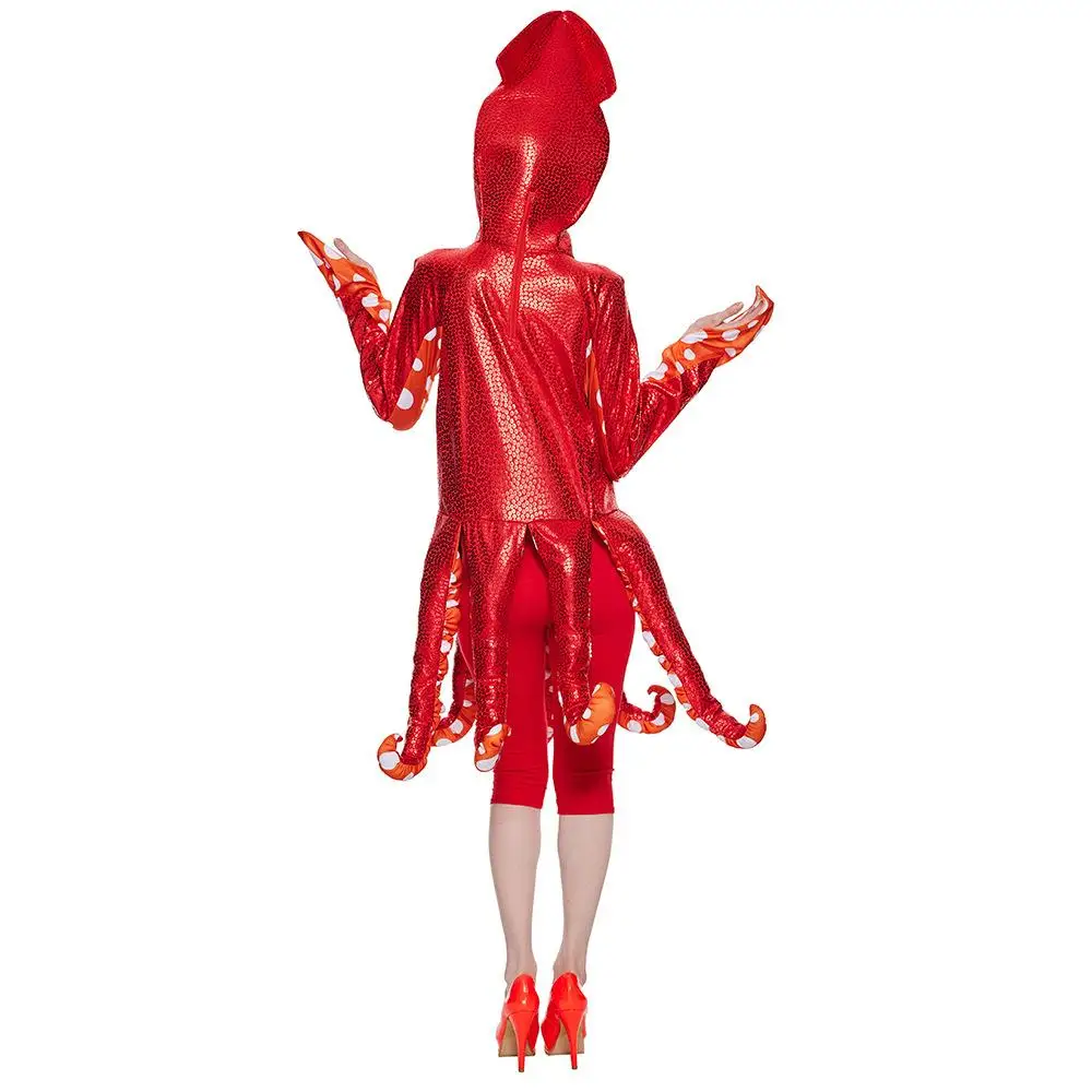 Halloween Volwassen Cosplay Octopus Kostuum Jumpsuit Inky Stage Performance Slijtage Dames Etnische Faion Traditionele Chinese Kleding