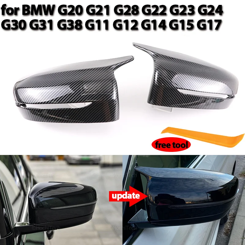 Replacement Mirror Covers Caps Side Rear Door Wing For BMW 3 4 5 7 8 I3 Series G11 G12 G15 G16 G30 G31 G38 G20 G21 G28