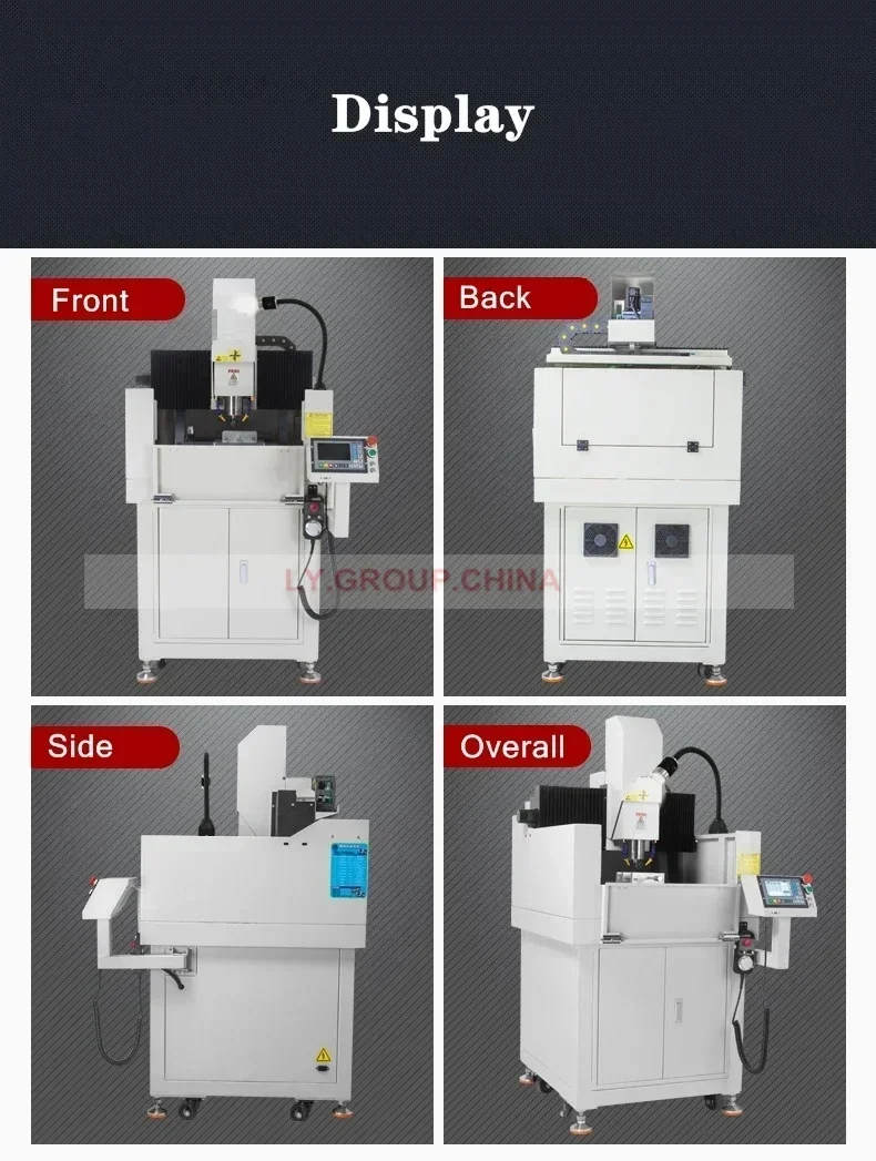 LY CNC 3040 Industrial Metal Cast Iron Engraving Machine 220V 3Axis 4Axis with Rolling Automatic ISO20 2.2KW Spindle Motor
