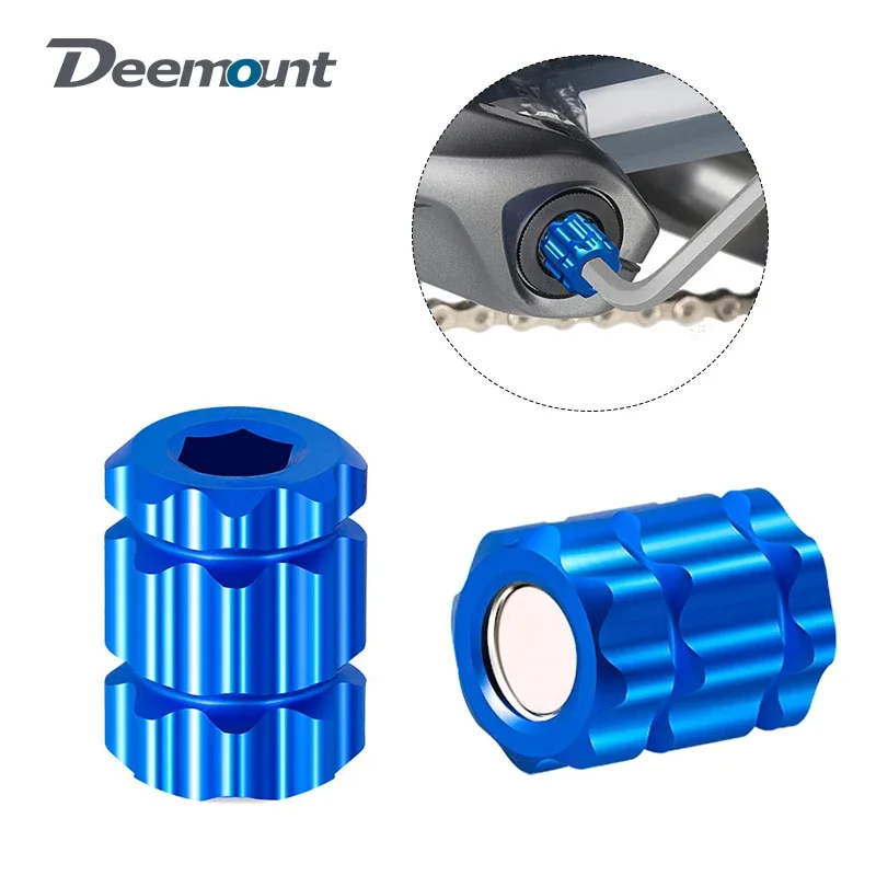 Compact Sleeve tool for Bicycle Crank Cap Overhaul Install CNC-machined Anodized Alloy MTB Road Bike Service Plum Shaped Tackle