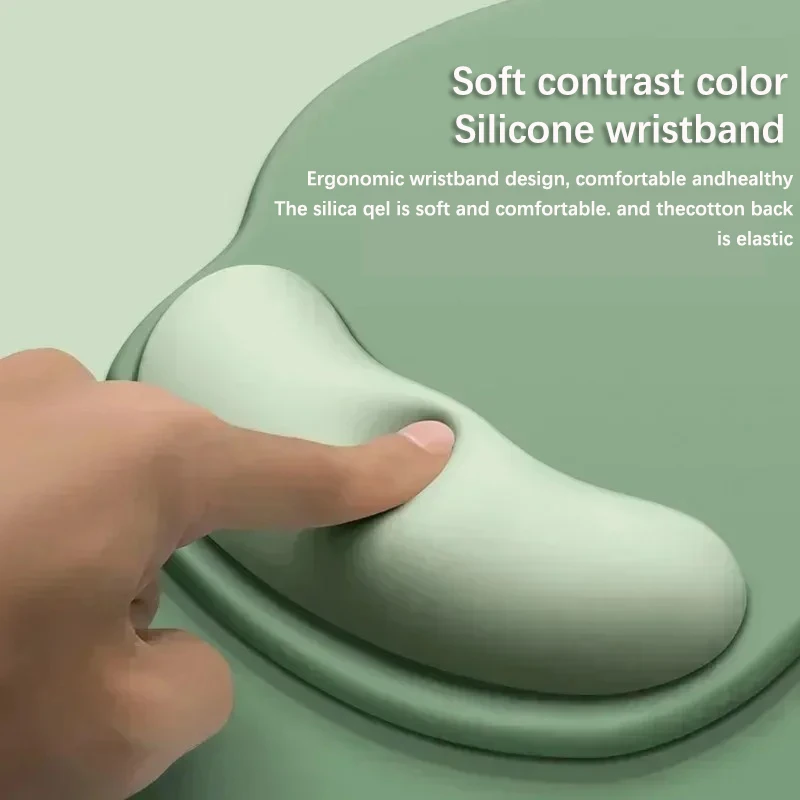 Computer Game Mouse Pad Environmental Milk Silk Fabric + Plastic Bottom + Memory Foam Ergonomic Mousepad for Office Accessories