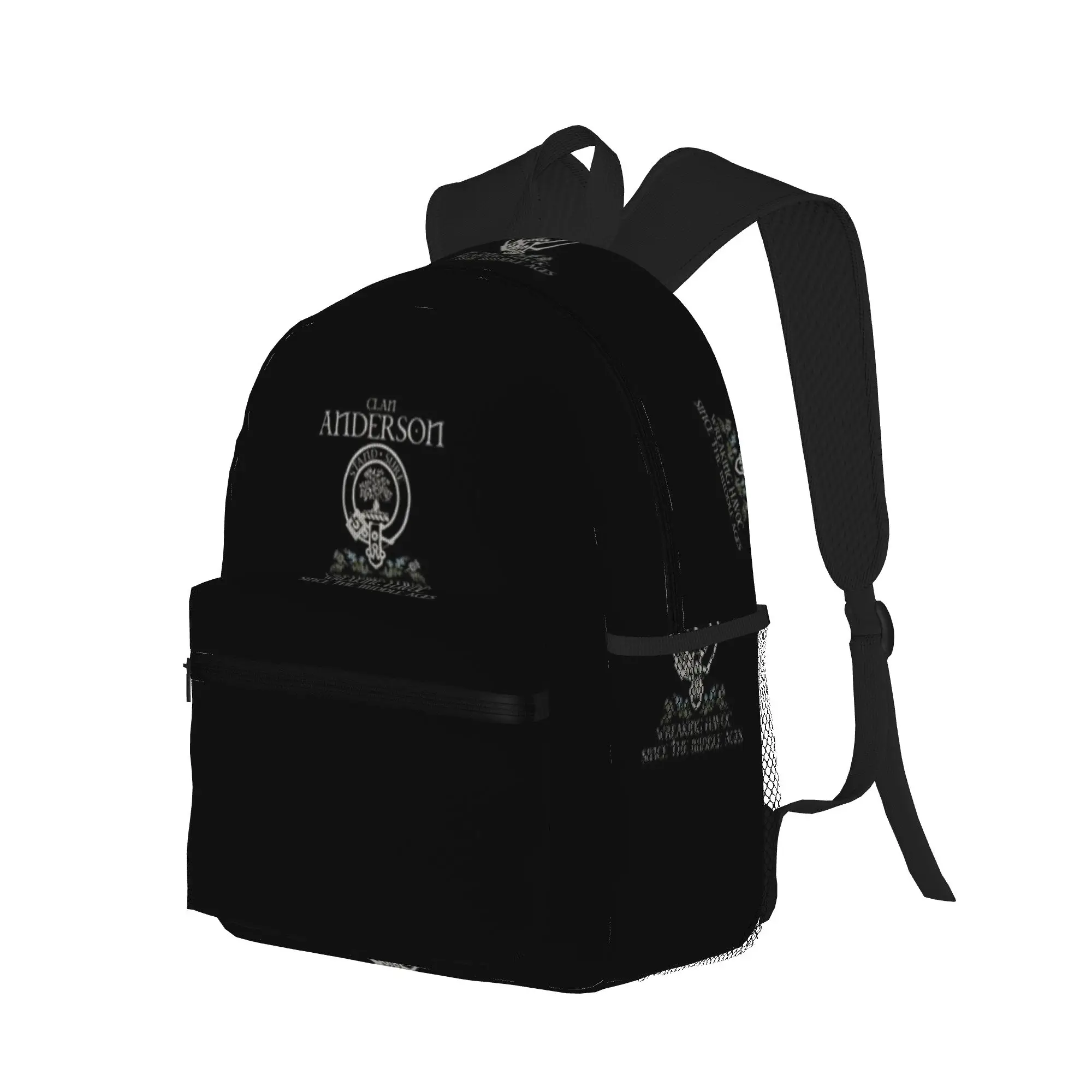 Clan Anderson crest Scottish surname tartan Thistle vintage  Casual Backpack for Students and Adults Travel backpack