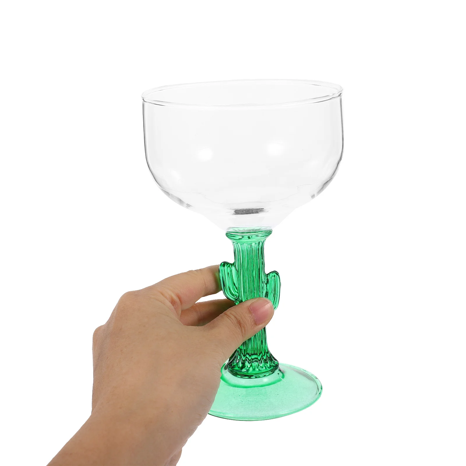 

1Pcs Cactus Margarita Glass Unique Goblet with Lovely Cactus Shape Ideal for Banquet Festival Cocktail Party Chic Drinkware
