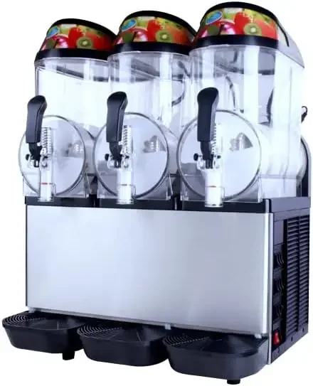 Granizado comercial barato congelado Daiquiri Slushie A Granita Daquiri Slash Eismaschin fabricante de hielo granizado 900W/3*12L