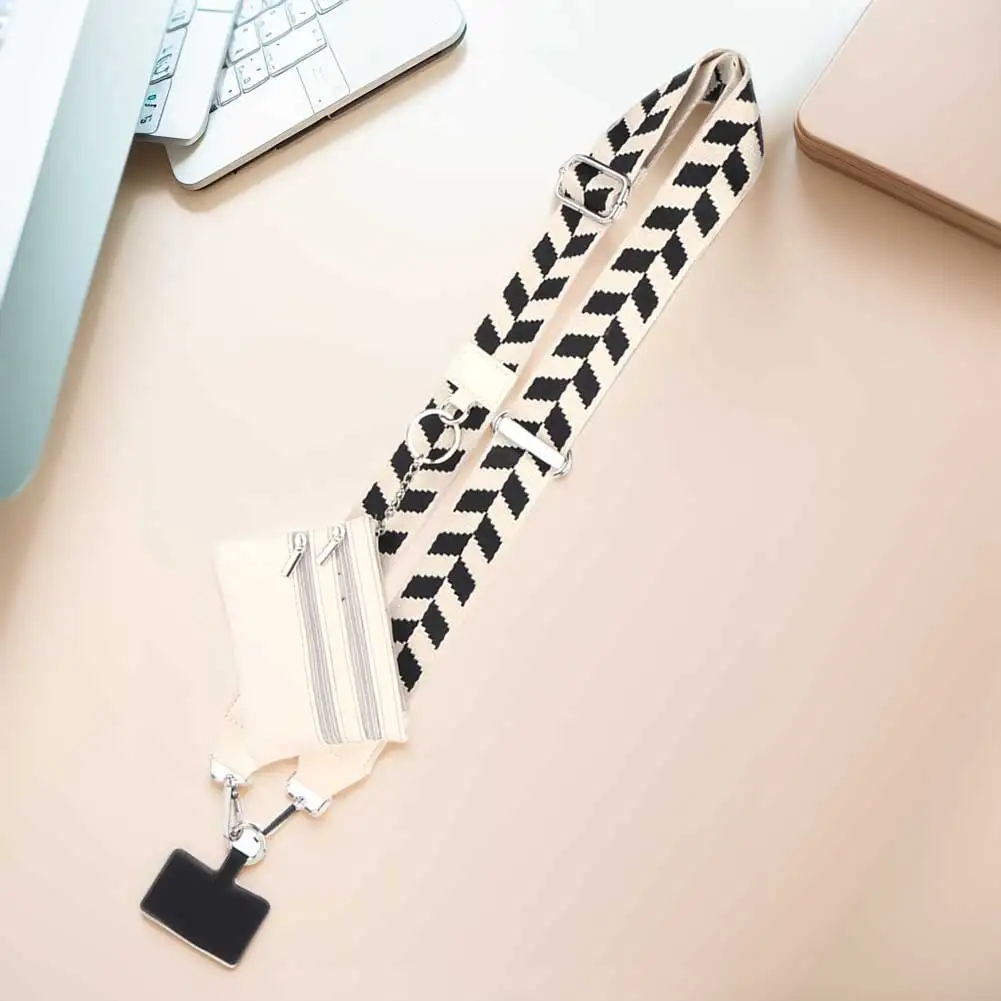 حزام الهاتف مع مشبك الحقيبة بسحاب وحزام الذهاب حزام قابل للتعديل للهاتف المحمول متعدد الوظائف للسفر في الهواء الطلق