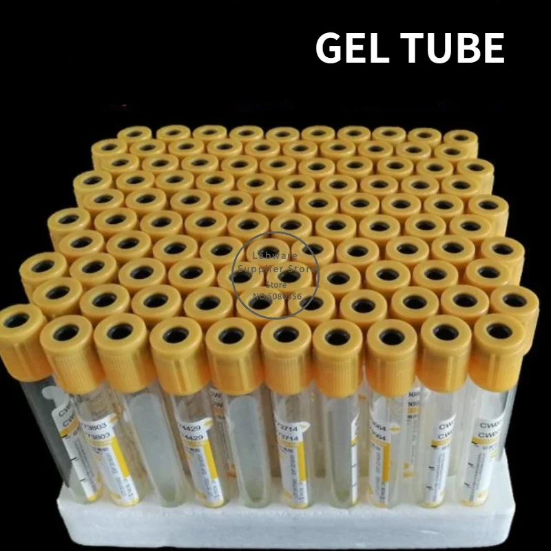 100pcs/lot 3ml 5ml 10ml Disposable PET Vacuum EDTA Heparin Anticoagulant Vacuum Blood Collection Tube Vacutainer