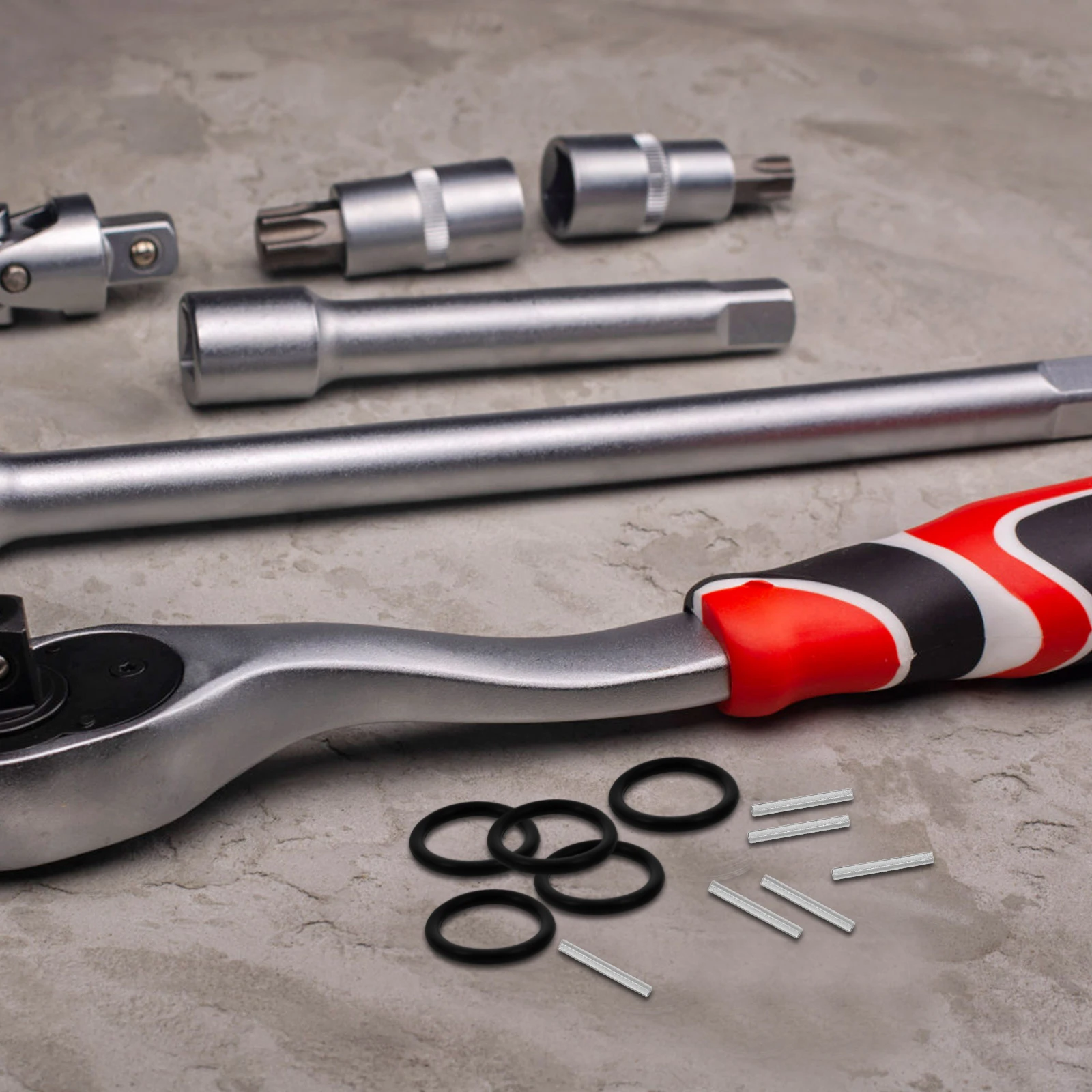 

10 Sets Rings Drill Retainer Rings Rubber Gasket Washer Pin Impact Wrench Retainer Socket Metric 22 34 Drill Socket Hardware