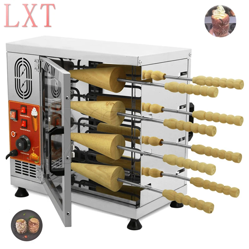 

Chimney Cake Oven Machine Bakery Equipment Making Machine Trdelnik Cooking Wooden Rolls Sticks