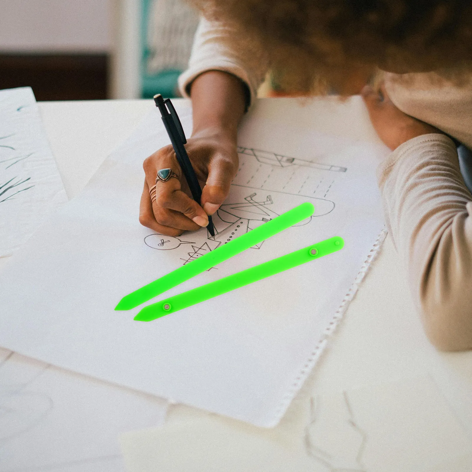 4Pcs Large Magnetic Angle Demonstrator Tools Geometry Learning Classroom Math Teaching Aid Geometric Supplies Teacher Resources