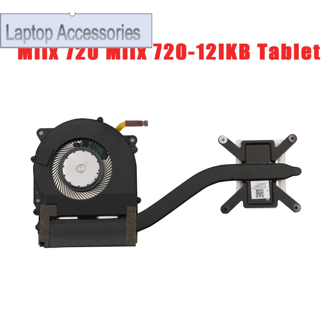 F ventilador de CPU para ordenador portátil y disipador de calor para Lenovo Ideapad Miix 720 Miix 720-12IKB Tablet 80VV 5H40M65453 módulo térmico nuevo