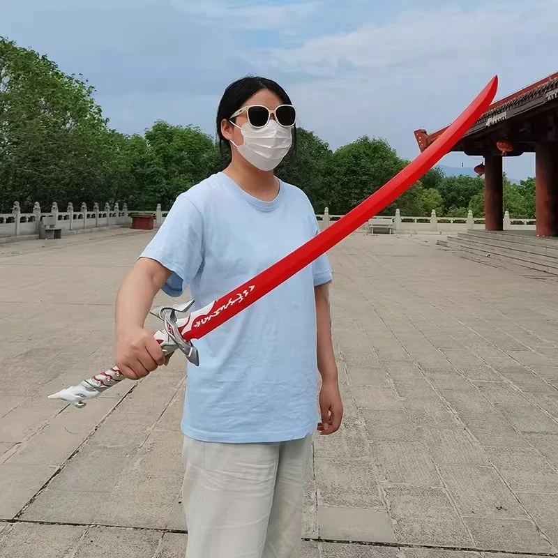 100 cm/33.37in Middeleeuws Zwaard PU Honkai: Star Rail Cosplay Katana Met Schede Model Props Feestartikelen Collectible Jongen Gift speelgoed