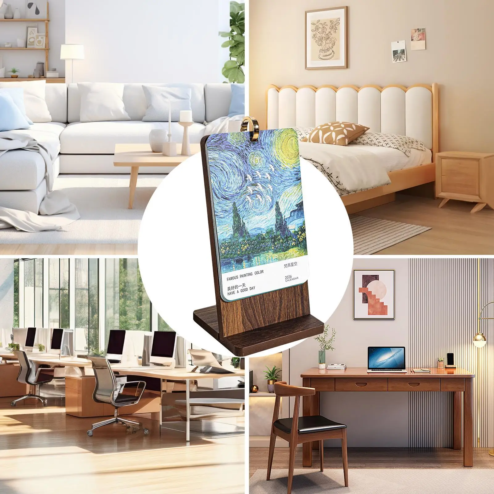 

Календарь для стола, винтажный ежемесячный настольный календарь для заметок для школы, организация дома, рабочего места, планирование стола, друзей, семьи