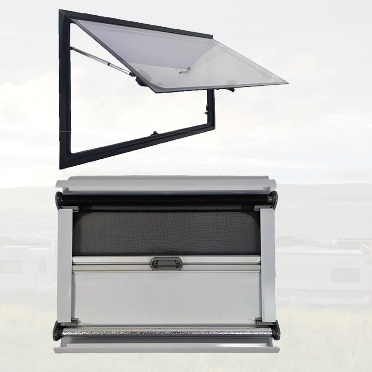 

New Design Caravan Window 500*450mm RV Window Aluminum Alloy Camping Car Window With E13 Certification