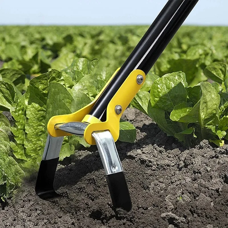 Weeding Tools Garden Gardener Ditching Soil Sowing Long Handle No Bend Stirrup Ring Hoe