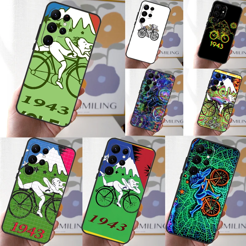 LSD Albert Hofmann Bicycle Day Case For Samsung Galaxy S24 S23 S22 Ultra Note 20 10 Plus S8 S9 S10 S20 FE S21 FE Cover