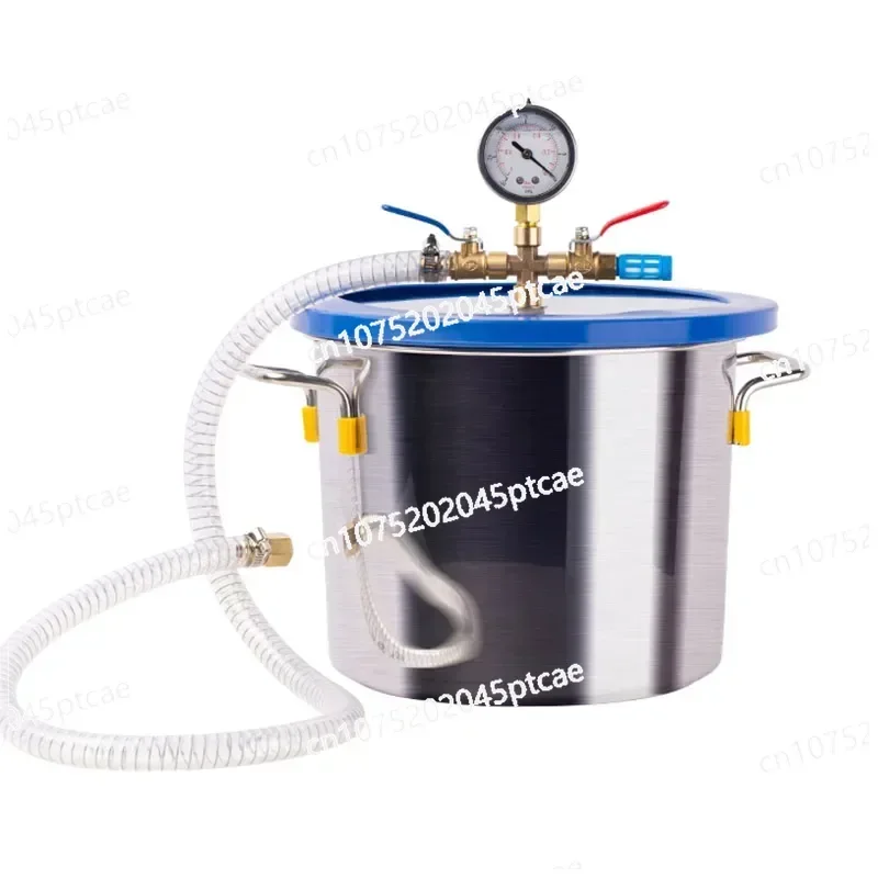 Stainless Steel Vacuum Pump Defoaming Bucket, AB Glue Epoxy Resin, Silicone Gypsum, Degassing Chamber, Bar, 1.5L, 18L