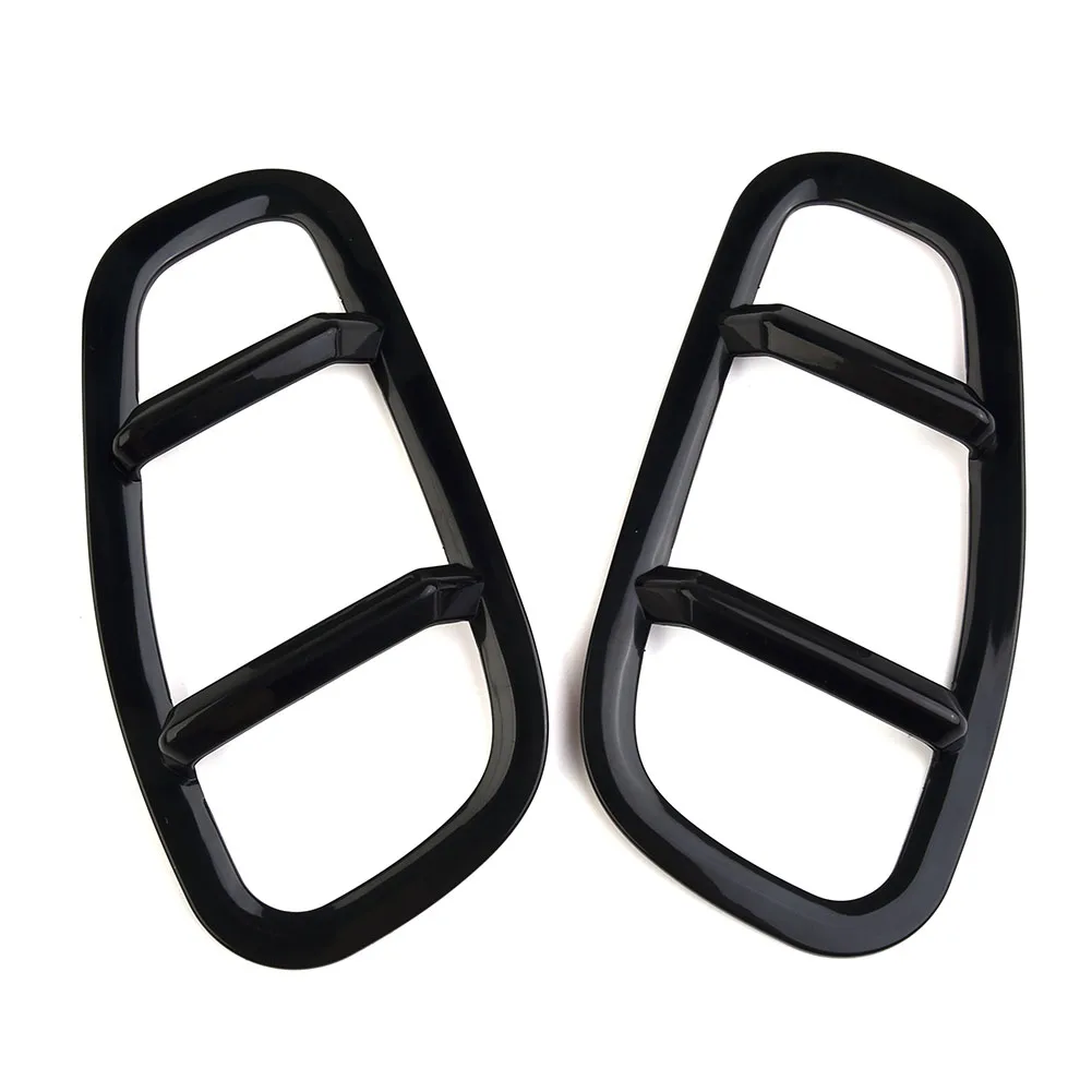 2 X Side Lamp Cover Cap Black Car Styling Accessories For Jeep For Renegade 15-2019 Exterior Parts ABS Plastic Protective Frames
