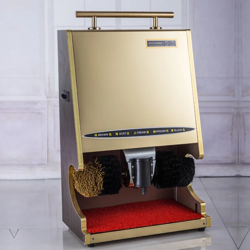 Automatic shoe shine machine Public hotel Home induction shoe shine machine Advertising with screen Electric brush shoe shine ma