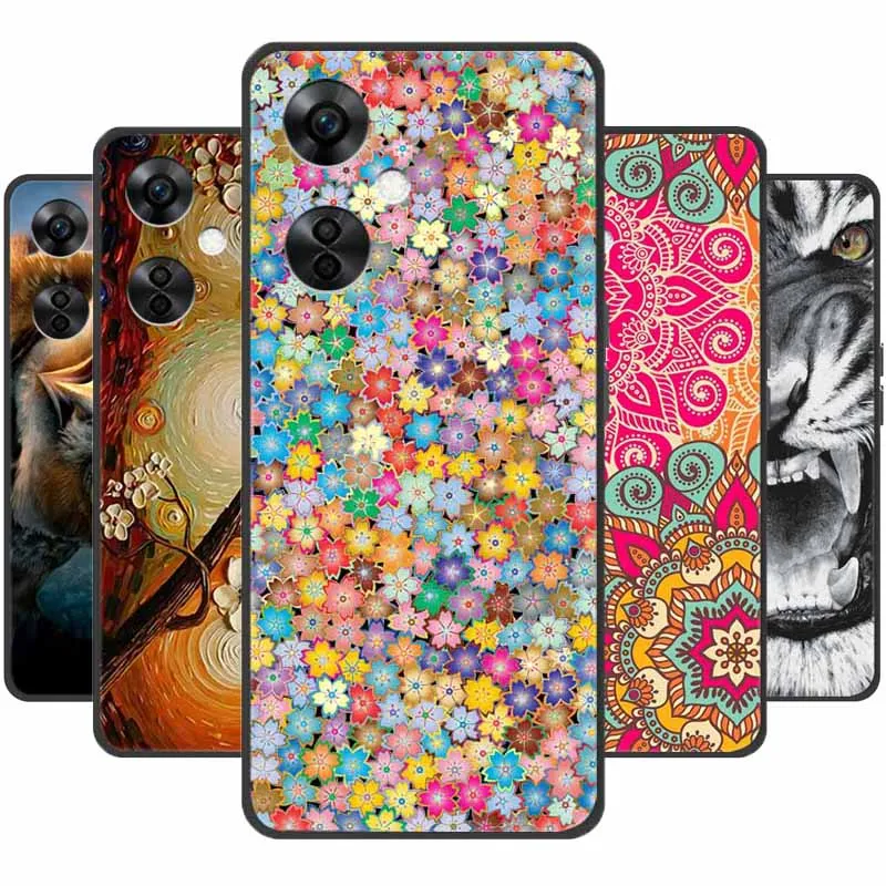 Soft Landscape Cover for Oneplus Nord CE 3 Case TPU Silicone Back Covers for Oneplus Nord CE3 Case Protector Owl Wolf Bumpers