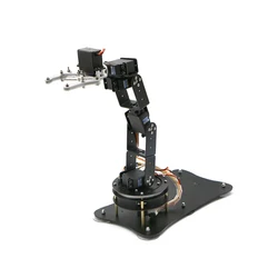 6 DOF Robot Arm with Rotatio Base Metal Alloy Manipulator Claw Kit For Arduino Robot DIY Kit UNO/ESP32/STM32 Programmable Robot