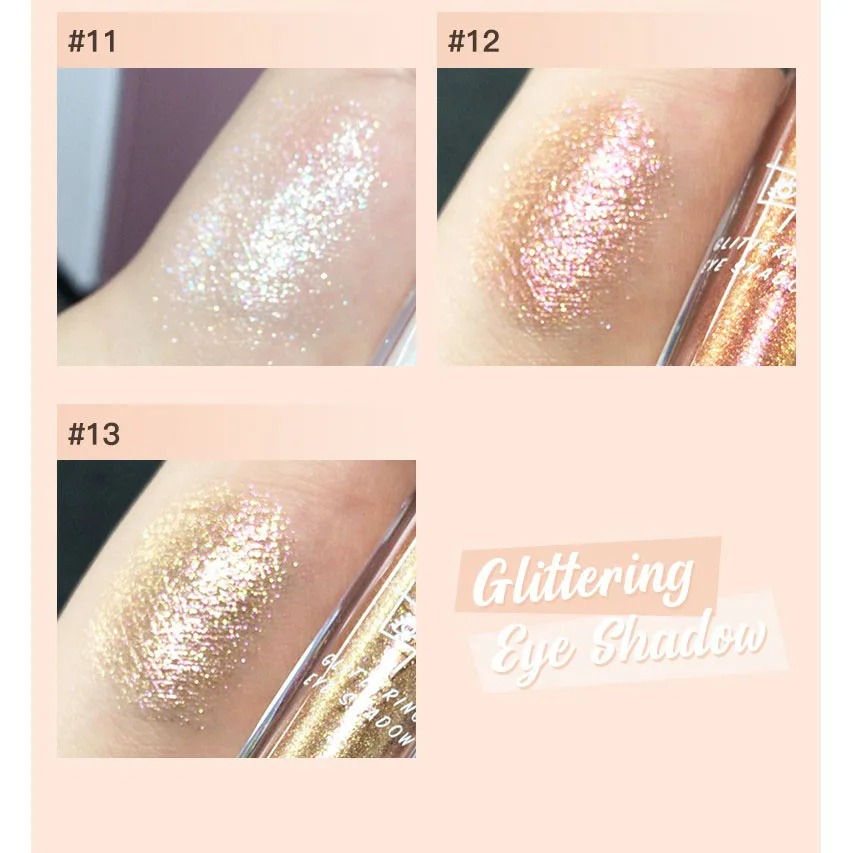 Judydoll glitzernde Flüssigkeit wasserdicht charmanten Lidschatten 8 Farben-reiche Farbe Schönheit kosmetische Make-up