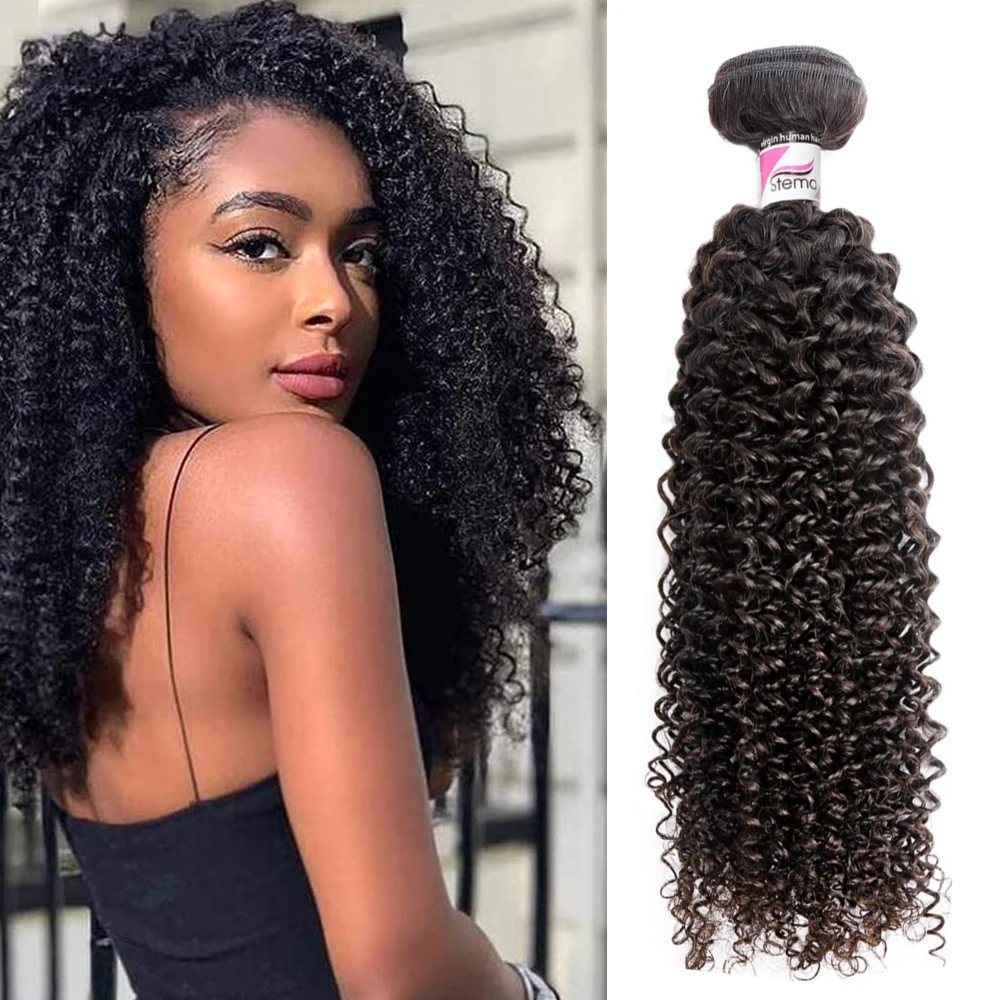 

Brazilian Kinky Curly Bundles 100% Virgin Jerry Curl Human Hair Bundles Remy Mongolian Curl Human Hair Weave Bundles for Women