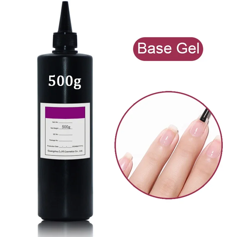 500/250G Base Gel Geen Veeg Top Coat Hoge Kwaliteit Langdurige Losweken Uv Gel Nagellak hybrid Gel Vernis Zonder Kleverige Laag