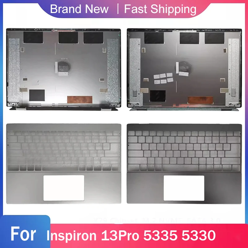 

Новая верхняя подставка для рук для ноутбука DELL Inspiron 13Pro 5335 5330, задняя крышка для ЖК-дисплея, сменная задняя крышка, серебристо-серая оболочка A C