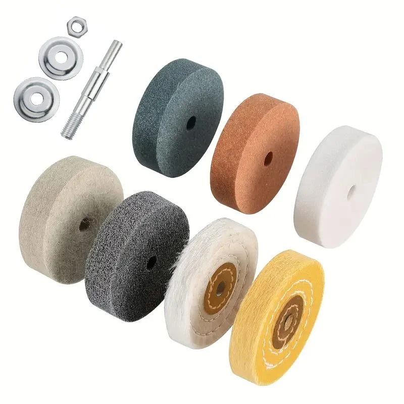 

7Pcs grinding wheel, polishing wheel kit 3 inches - suitable for mini small polishing machine, electric drill, sharpening, rust