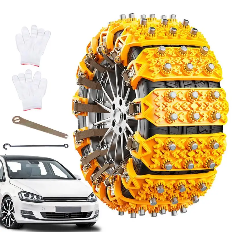 

Universal Car Tire Snow Chain Anti Skid Winter Tire Wheels Snow Chains Easy To Mount Emergency Traction Tire Chain For Car Truck