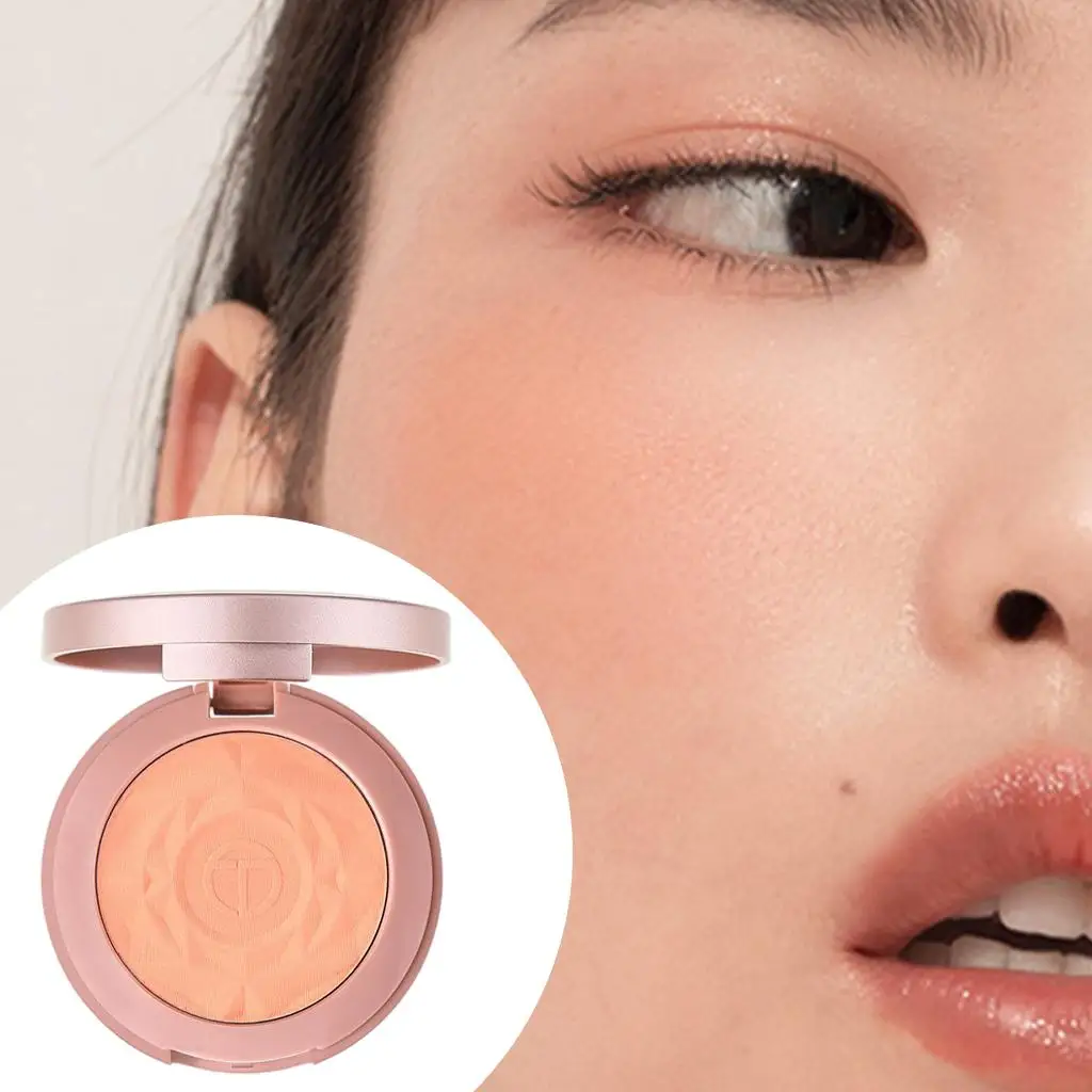 لوحة كريم بودرة كريم غير لامعة من Face Cheek Blusher Bouncy، مكياج مقاوم للماء للفتيات والسيدات وأساسيات حفلات الزفاف #4