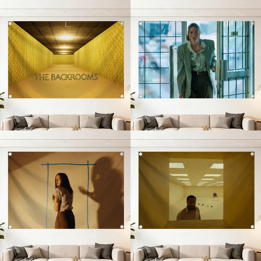 Backrooms Film flag Decoration Outdoor Picnic Party Art Hanging Home Camping Party Banner Best sellers