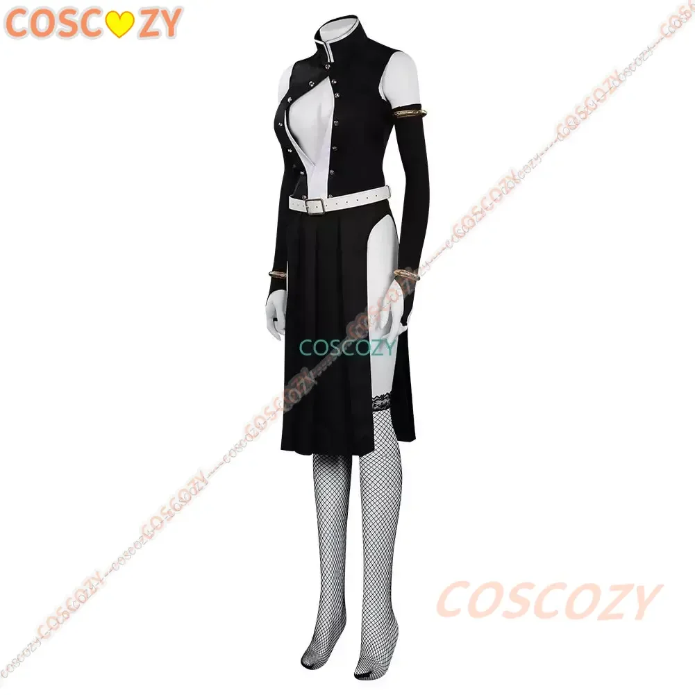 Woman Version Uzui Tengen Cosplay Costume Team Uniform Party Carnival Black Dress Anime Sticker Clothes Wig Cosplay Costume