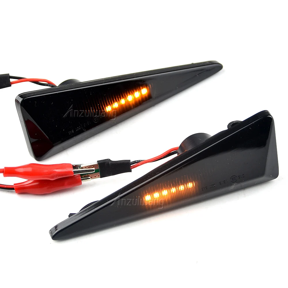 For Renault Avantime Espace IV Megane 2 Scenic 2 Vel Satis 02-09 Wind 10-13 Dynamic Flowing LED Side Marker Turn Signal Light