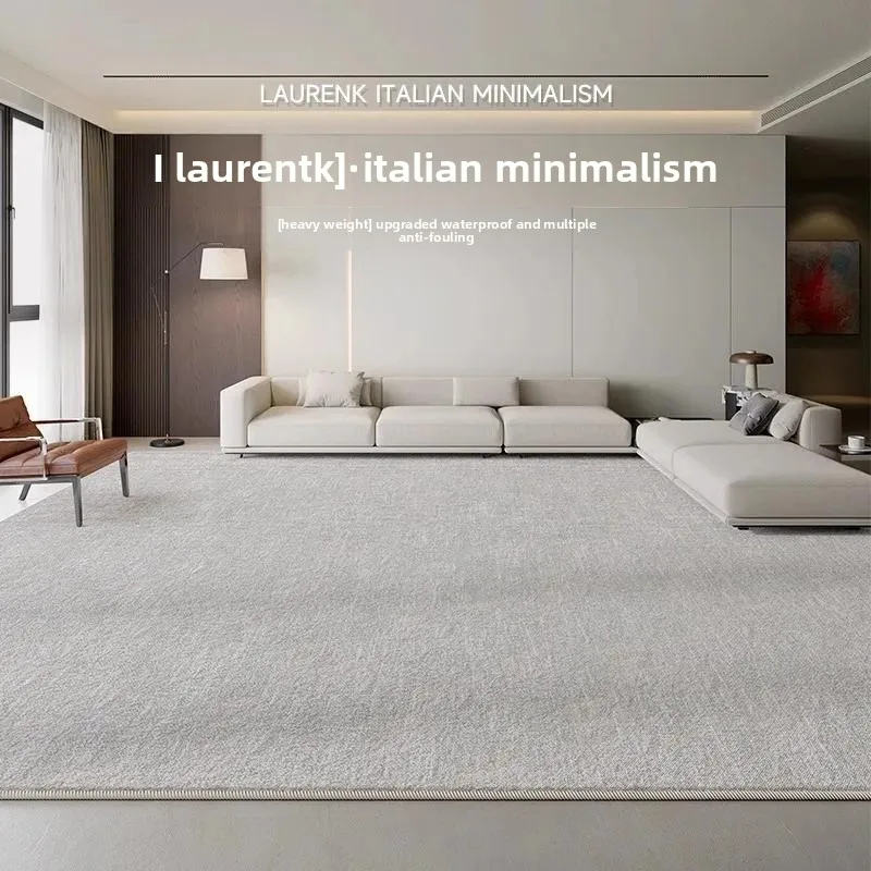 Modern Minimalist Belgian Loop Pile Rug Non-Shedding Waterproof Stain-Resistant Carpet for Bedroom Living Room