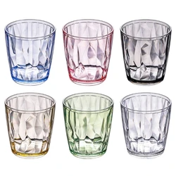 Vasos acrílicos irrompibles para beber, vasos de agua de 210ml inastillables, reutilizables, para champán, zumo de fruta y cerveza, para Bar