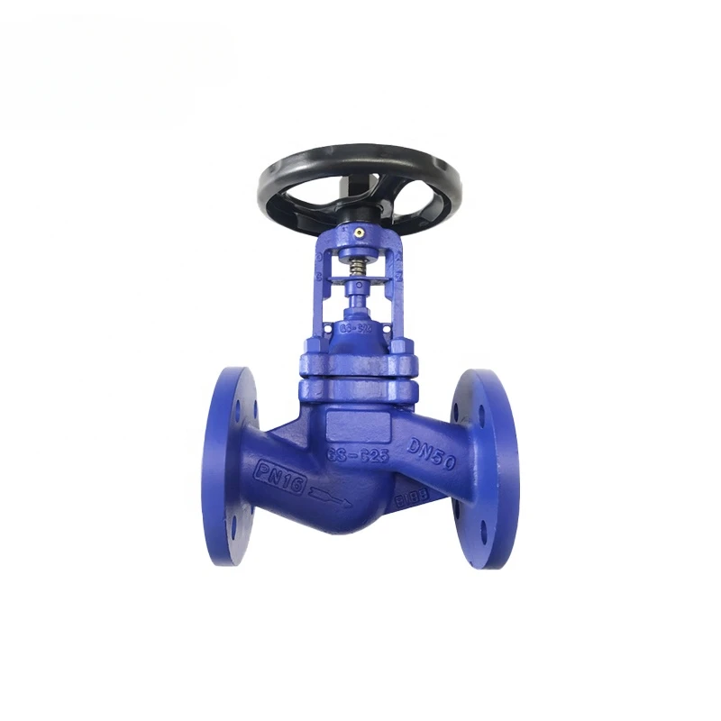 Factory supply DN15-DN500 cast steel Bellow seal globe valve stop valve