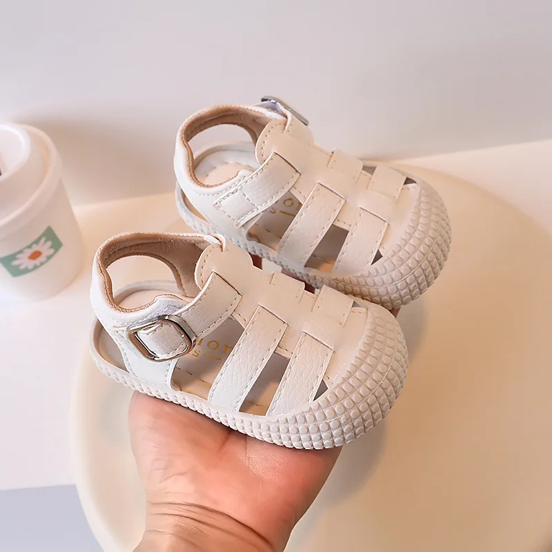 Fashion Girls' Shoes 2026 Summer New Kids Sandals Comfort Anti Slip Boys' Beach Shoes Simple Versatile Girls' Sports Sandals