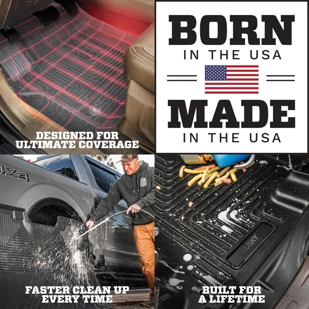 

Weatherbeater Floor Mats | Fits 2022-2026 Ford Maverick (Hybrid Models Only) | Front & 2nd Row, 3-pc Black - 95401