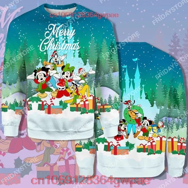 Disney hoodie Play Together Merry Christmas T-shirt Cute Amazing Disney Mickey Mouse Hoodie