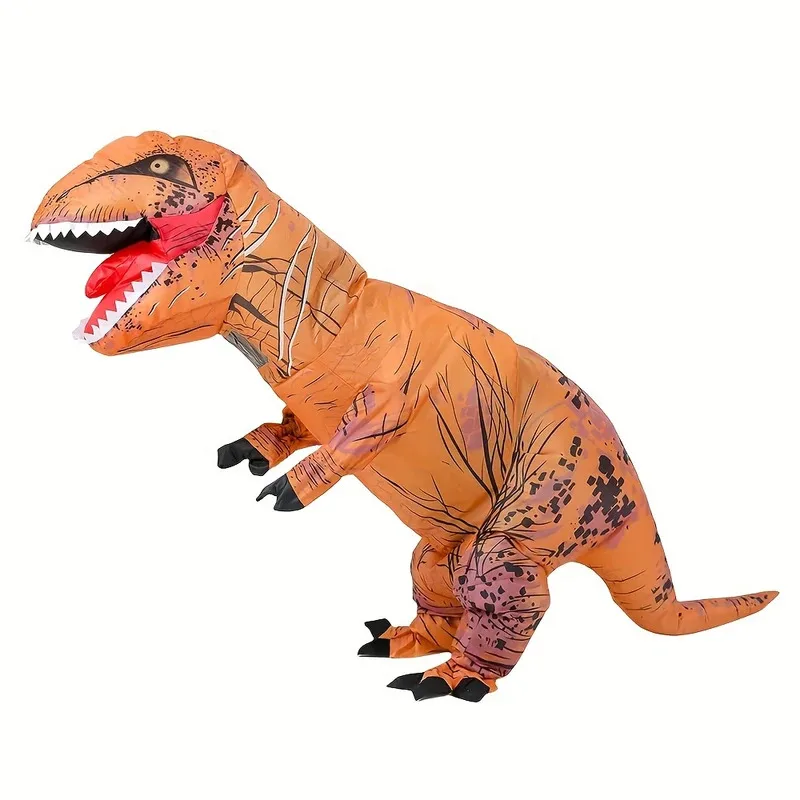 Adult/Kids Tyrannosaurus Inflatable Costume Waterproof Dinosaur Role-playing Birthday Surprise Funny Party Apparel Child Gift