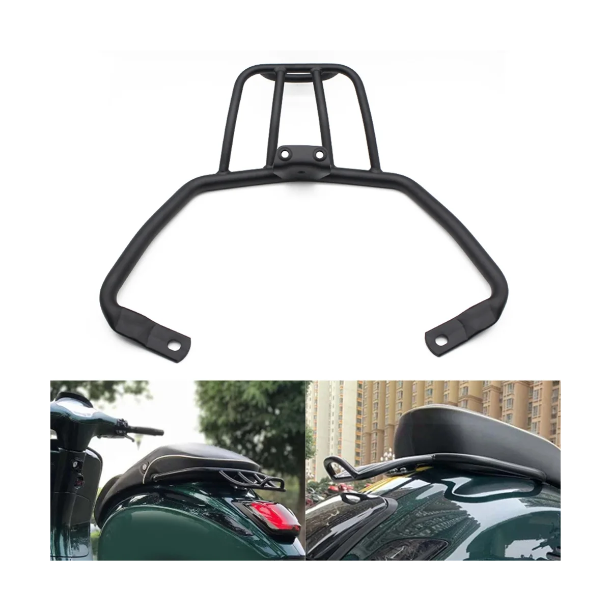 Motorcycle Rear Luggage Rack Bracket Cargo Rack for Piaggio VESPA Sprint Primavera 150