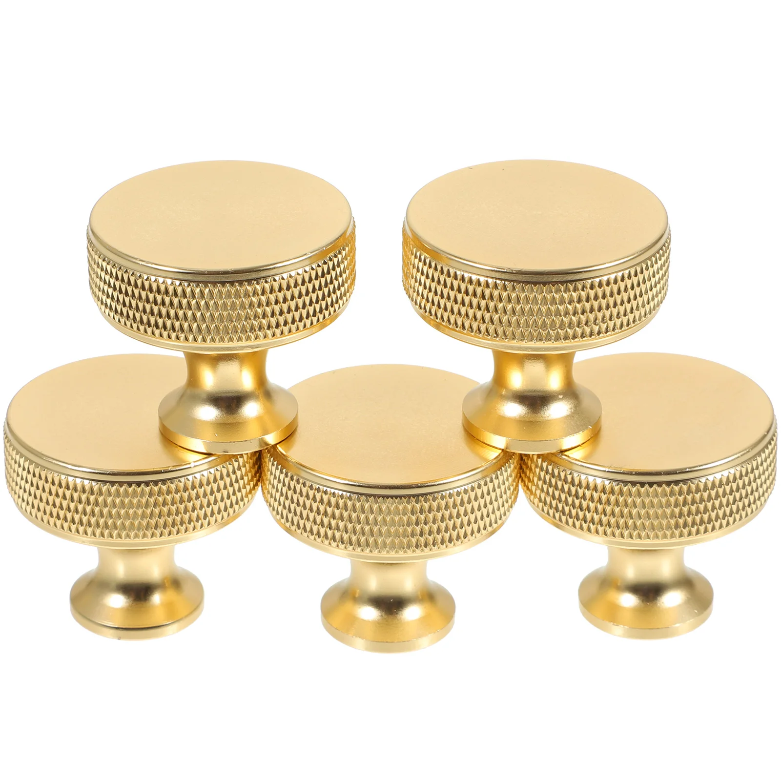 

5pcs Cabinet Wardrobe Door Handles Black Gray Aluminum Alloy Knobs Pulls Furniture Closet Modern Simple Round Kitchen Bath
